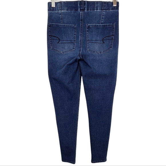 American Eagle Lace Up Fly Mid-rise Skinny Jeans 360 Degree Next Level Stretch 4 - Picture 6 of 11